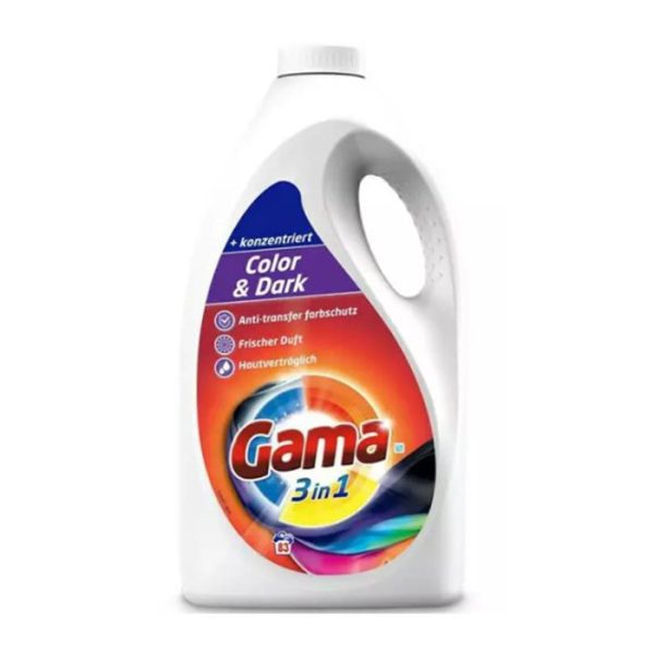 Gama 3in1 Color & Dark гель для прання на 83 прання, 4150 мл.