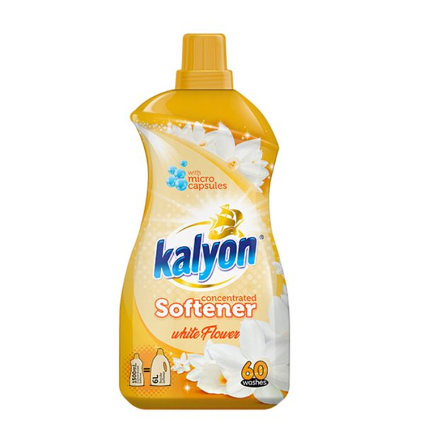 Kalyon Extra White Flower пом'якшувач для прання на 60 прань, 1500 мл.