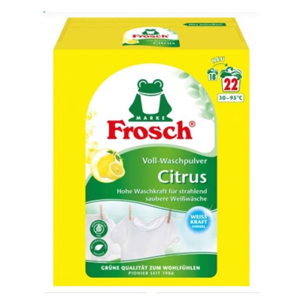 Frosch пральний порошок-концентрат Колор Цитрус на 22 прання, 1450 гр.