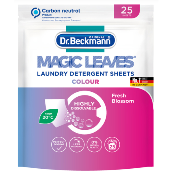 Dr. Beckmann Magic Leaves серветки для прання кольорових тканин, 25 шт.