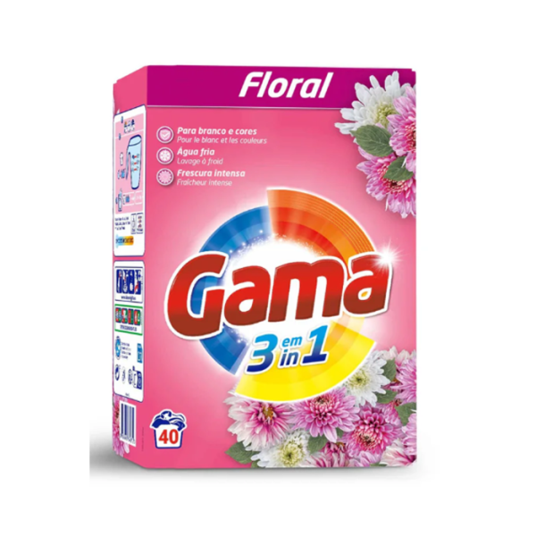 Gama Floral пральний порошок універсальний на 40 прань, 2,2 кг.