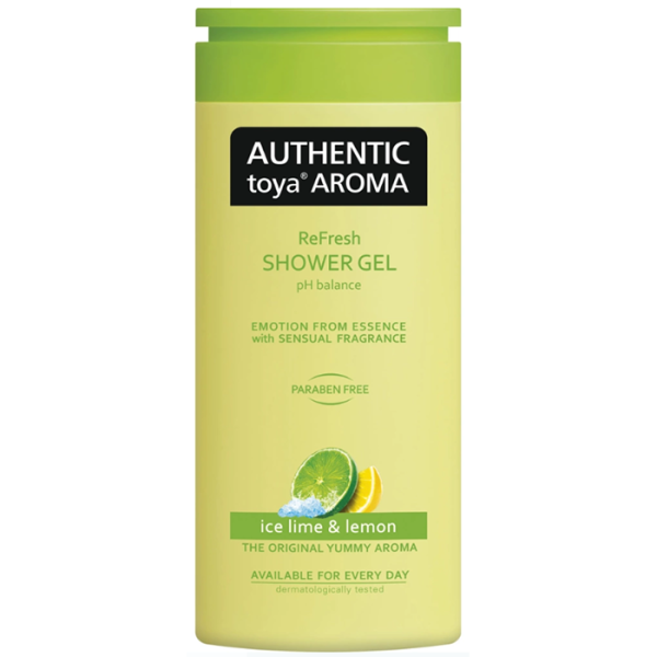 Authetnic toya Aroma Shower Gel Ice Lime & Lemon гель для душу Льодяний лайм та лимон, 400 мл.