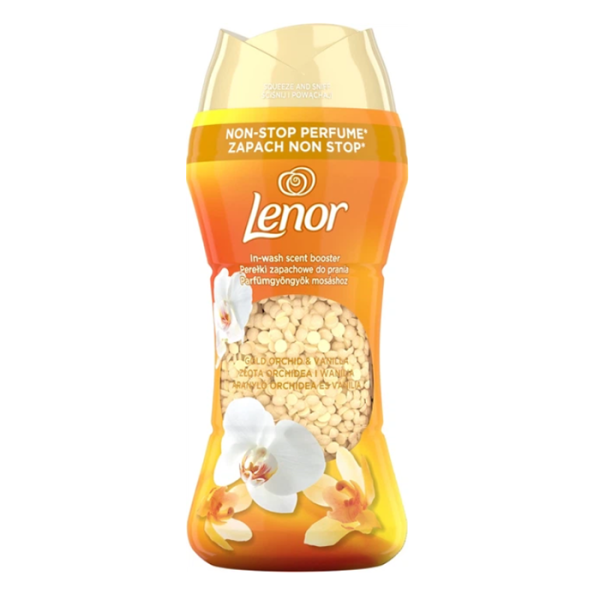 Lenor non stop perfume Gold Orchid & Vanilla парфумовані гранули для прання Золота орхідея та ваніль, 195 грам