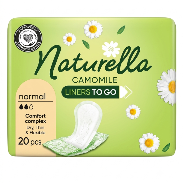 Naturella Camomile щоденні ароматизовані гігієнічні прокладки з екстрактом ромашки, 20 штук