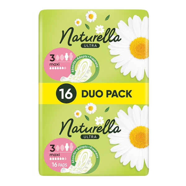 Naturella Ultra Maxi гігієнічні прокладки з ароматом ромашки, 16 штук