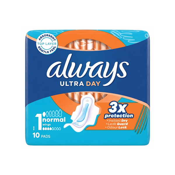 Always Ultra Day normal жіночі гігієнічні прокладки ультратонкі, 10 штук