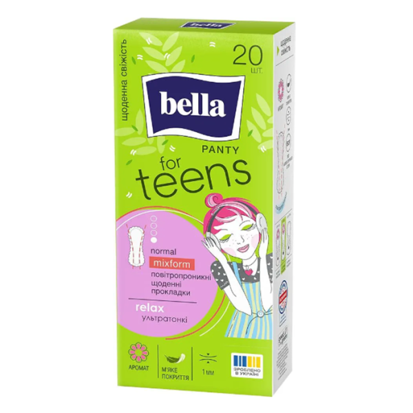 Bella Panty for Teens Relax прокладки гiгiєнiчнi щоденнi, 20 штук